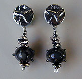 lampwork beads and sterling silver earrings