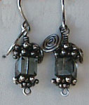 black diamond earrings